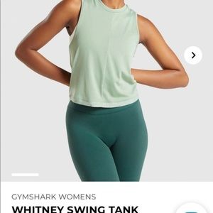 Whitney Simmons x Gymshark Swing Tank Moss Green